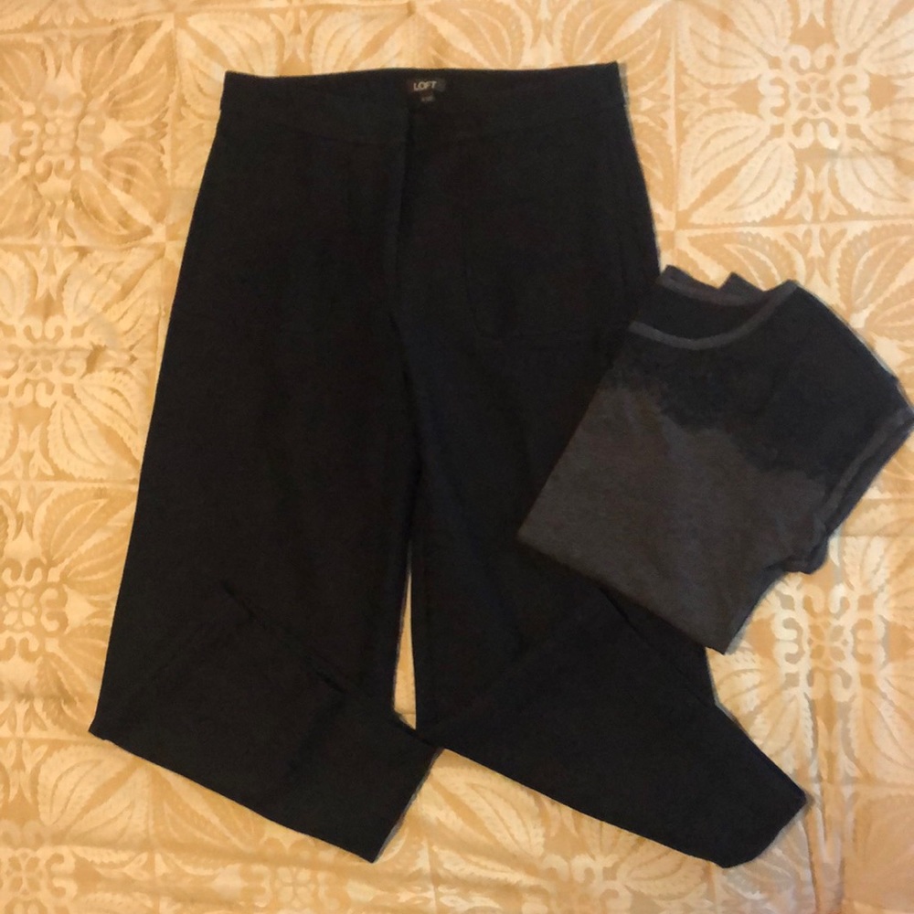 🎉moving sale🎉 LOFT Black culottes 4
